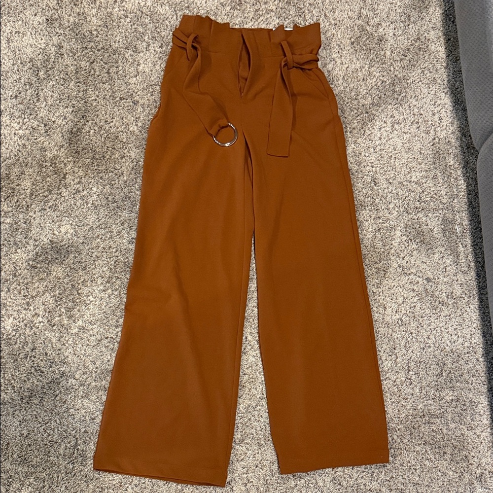 INC International Concepts Rust Wide Leg Pants